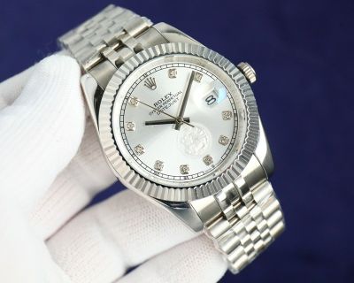 Rolex Datejust Pixiu Pattern 8215 Movement 41mm 316L Steel 48h White Face Watch